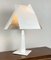 Italian Architectural Avant Garde Opaline Glass Table Lamp, 1970s 4