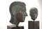 Student of Georg Kolbe, Busts on Pedestals, 1925, Bronze & Granite Steles, Set of 2 2