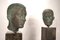 Student of Georg Kolbe, Busts on Pedestals, 1925, Bronze & Granite Steles, Set of 2, Image 24