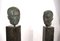 Student of Georg Kolbe, Busts on Pedestals, 1925, Bronze & Granite Steles, Set of 2 12