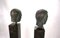 Student of Georg Kolbe, Busts on Pedestals, 1925, Bronze & Granite Steles, Set of 2 16