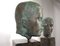 Student of Georg Kolbe, Busts on Pedestals, 1925, Bronze & Granite Steles, Set of 2 23