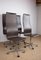 Vintage High-Backed Office Chairs in Leather and Aluminium by Arne Jacobsen for Fritz Hansen, 1980, Set of 4 1