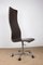 Vintage High-Backed Office Chairs in Leather and Aluminium by Arne Jacobsen for Fritz Hansen, 1980, Set of 4 9