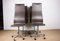 Vintage High-Backed Office Chairs in Leather and Aluminium by Arne Jacobsen for Fritz Hansen, 1980, Set of 4 14