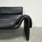 DS-2011 Sofa aus schwarzem Leder von De Sede, Schweiz, 1980er 2