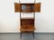 Vintage Italian Modular Bookcase in Walnut Wood and Metal, 1960s 16