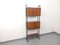 Vintage Italian Modular Bookcase in Walnut Wood and Metal, 1960s 6