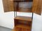 Vintage Italian Modular Bookcase in Walnut Wood and Metal, 1960s 10