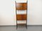 Vintage Italian Modular Bookcase in Walnut Wood and Metal, 1960s 2