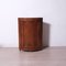 Louis Philippe Eckschrank aus Nussholz, 19. Jh., 1890er 1