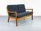 Vintage 2-Sitzer Senator Sofa aus Teak von Ole Wanscher für P. Jeppesen, 1980er 1