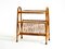 Petite Table d'Appoint en Bambou avec Plateau en Verre et Porte-Revues, Italie, 1960s 13