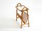 Petite Table d'Appoint en Bambou avec Plateau en Verre et Porte-Revues, Italie, 1960s 11