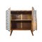 Vintage Schrank mit Op Art Motiven, Polen, 1950 5