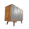 Vintage Schrank mit Op Art Motiven, Polen, 1950 2