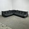 Black Leather Togo Modular Sofa attributed to Michel Ducaroy for Ligne Roset, 1970s, Set of 3, Image 19