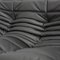 Black Leather Togo Modular Sofa attributed to Michel Ducaroy for Ligne Roset, 1970s, Set of 3, Image 13