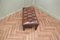 Sgabello Chesterfield in pelle con bottoni, anni '50, Immagine 4