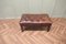Sgabello Chesterfield in pelle con bottoni, anni '50, Immagine 5