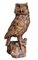 Vintage Hand-Carved Wood Owl, 1920s 2