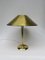 Lámpara de mesa de latón, años 50, Imagen 2