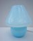 Blaue Murano Mushroom Lampe von Gambaro e Poggi fpr Vetri, 1970er 1