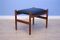 Mid-Century Danish Footstool in Teak and Leatherette, 1960s, Image 1