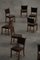 Danish Modern Dining Chairs in Oak and Mohair attributed to Henning Kjærnulf, 1950s, Set of 16 3
