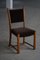 Danish Modern Dining Chairs in Oak and Mohair attributed to Henning Kjærnulf, 1950s, Set of 16 4