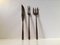 Full Set Bronze Cutlery Flatware by Prince Sigvard Bernadotte for Scanline, 1960s, Set of 109, Image 12