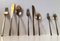 Full Set Bronze Cutlery Flatware by Prince Sigvard Bernadotte for Scanline, 1960s, Set of 109 6