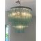 Green Tronchi Murano Glass Chandelier in Venini Style by Simoeng 2
