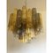 Amber and Fume Tronchi Murano Glass Chandelier in Venini Style by Simoeng 4