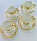 Servizio da caffè in stile rococò Belle Époque floreale dorato di Limoges & De Meuldre Coche, inizio XX secolo, set di 8, Immagine 5