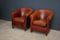 Vintage Dutch Cognac Leather Club Chairs, Set of 2 3