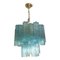Murano Style Glass Turquoise Chandeliers by Simoeng for Simoeng, Set of 2 5