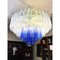 Large Transparent and Blue Tronchi Murano Glass Chandelier by Simoeng for Simoeng 4