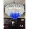 Large Transparent and Blue Tronchi Murano Glass Chandelier by Simoeng for Simoeng 6