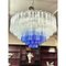 Large Transparent and Blue Tronchi Murano Glass Chandelier by Simoeng for Simoeng 3