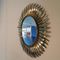 Brass Convex Sunburst Mirror from Deknudt, 1970s 2