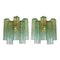 Green Tronchi Murano Glass Wall Sconces, Set of 2 1
