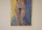 Knut Måsö, Nude Model Against Blue, 1970s, Oil on Canvas, Framed 3