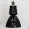 Schwarz emaillierte Vintage Type 24 401 Loft Lampe von Elektrosvit 1