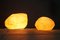 Vintage Fiberglass Moon Rock Lamps from Singletron, Set of 2 2