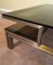 Coffee Table in Brushed Steel and Brass by Guy Lefevre for Maison Jansen, 1970s 38