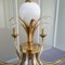 Brass Chandelier with Glass Ostrich Egg, 1970s, Image 4