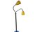 Lámpara de pie italiana Mid-Century amarilla, años 60, Imagen 2