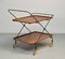 Teak & Steel Tea Trolley by Paul Nagel for JIE Gantofta, 1950s 1