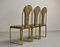 Brass Dining Chairs from Belgo Chrome, 1970s, Set of 6 5
